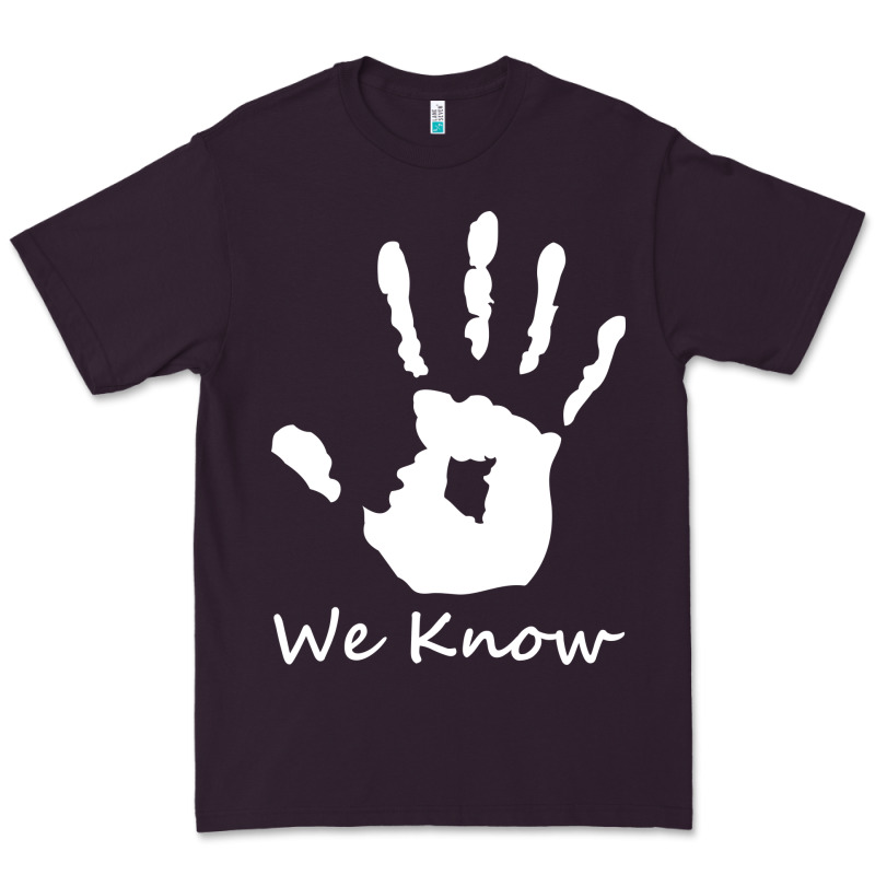 Skyrim Dark Brotherhood We Know Hand Novelty Kids Mens Womens T Shirt Premium Tee by artisFamous | Teevron