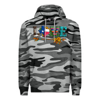 Slate Camo love texas serape cowhide cactus and sunflowers Premium Hoodie - Artiststas