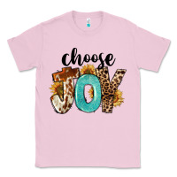 Bubblegum Pink Western Choose Joy Classic Tee - FaDigitalArtStudio
