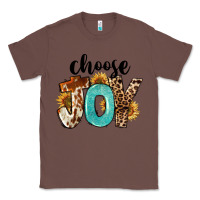 Chestnut Western Choose Joy Classic Tee - FaDigitalArtStudio