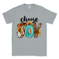 Heather Grey Western Choose Joy Classic Tee - FaDigitalArtStudio