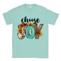 Seafoam Western Choose Joy Classic Tee - FaDigitalArtStudio
