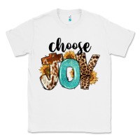 White Western Choose Joy Classic Tee - FaDigitalArtStudio