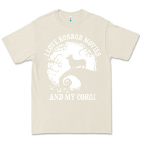 Bone i love horror movies and my corgi funny corgi Premium Tee - artisFamous