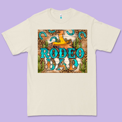 Western Rodeo Dad Tumbler Premium Tee Designed By Bundleandbundleshop