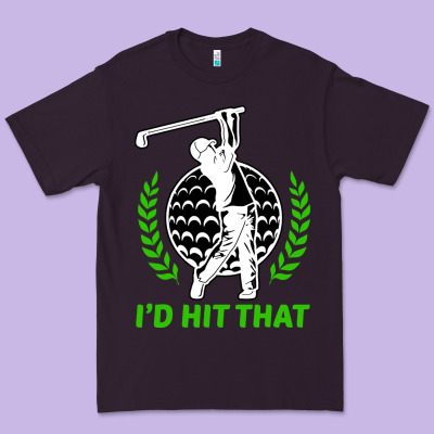 Id Hit That Funny Golfing Golf Premium Tee Designed By Artisfamous