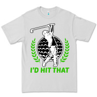 Dove Grey id hit that funny golfing golf Premium Tee - artisFamous