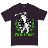 Plum id hit that funny golfing golf Premium Tee - artisFamous