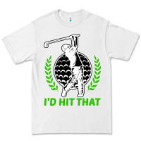 White id hit that funny golfing golf Premium Tee - artisFamous