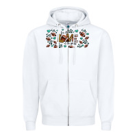 White for the love of the game American football Zipper Hoodie - Jasminsmagicworld