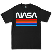 Black vintage retro nasa Premium Tee - artisFamous