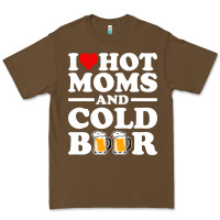 Cacao i love heart hot moms cold beer funny adult drinking joke Premium Tee - artisFamous