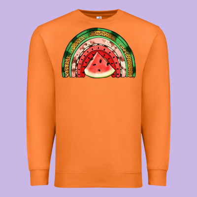 Watermelon Rainbow Premium Sweatshirt Designed By Jasminsmagicworld