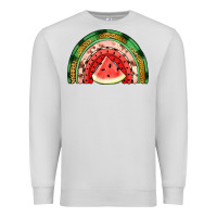 Dove Grey watermelon rainbow Premium Sweatshirt - Jasminsmagicworld