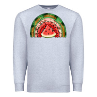 Heather Grey watermelon rainbow Premium Sweatshirt - Jasminsmagicworld