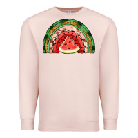 Pale Pink watermelon rainbow Premium Sweatshirt - Jasminsmagicworld