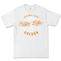White crater lake oregon national park vintage retro Premium Tee - artisFamous