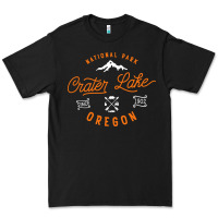 Black crater lake oregon national park vintage retro Premium Tee - artisFamous