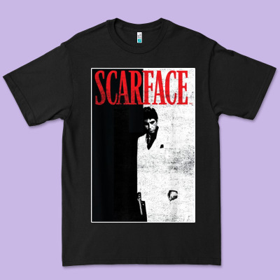Scarface Distressed Movie Photo Premium Tee Designed By Artisfamous