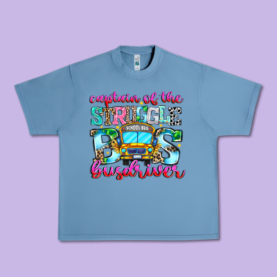 Captain Of The Struggle Bus Bus Urban Heavy Tee Designed By Cowhidedigitalart