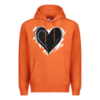 Carrot black glitter heart Premium Hoodie - Jasminsmagicworld