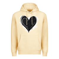 Pina Colada black glitter heart Premium Hoodie - Jasminsmagicworld
