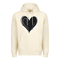 Sandshell black glitter heart Premium Hoodie - Jasminsmagicworld