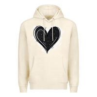 Tofu black glitter heart Premium Hoodie - Jasminsmagicworld