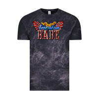 Cloud Black American Babe With Sunflowers Vintage Tee - LillyAllenDesigns