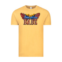 Vintage Mustard American Babe With Sunflowers Vintage Tee - LillyAllenDesigns