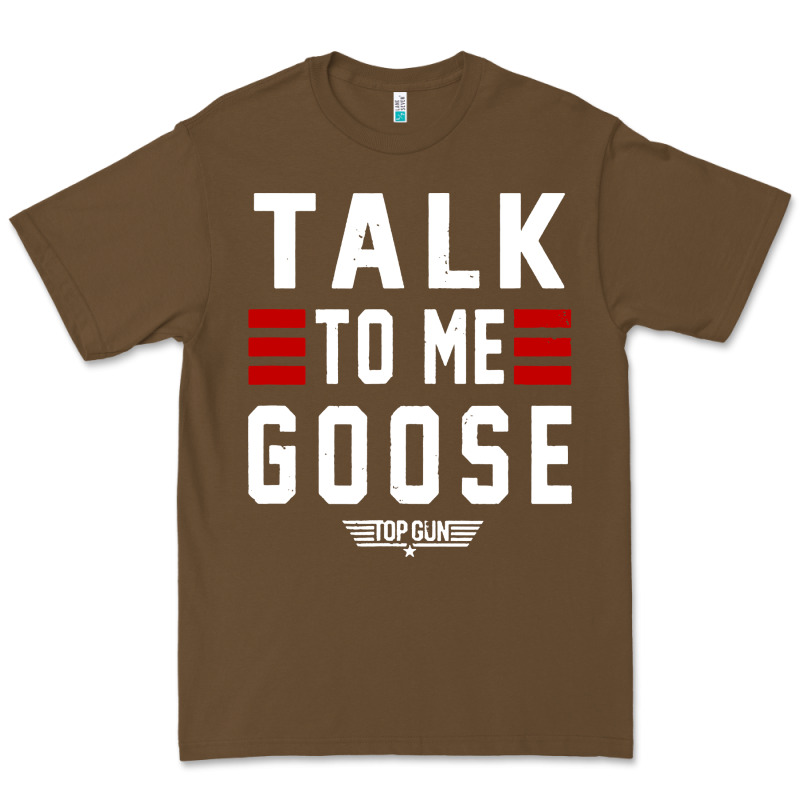 Top Gun Talk To Me Goose Distressed Premium Tee by artisFamous | Teevron