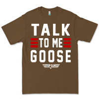 Top Gun Talk To Me Goose Distressed Premium Tee | Teevron