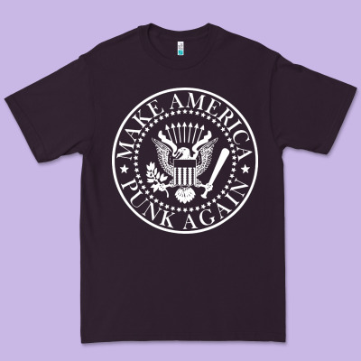 Funny Make America Punk Again Vintage Rock Seal Premium Tee Designed By Artisfamous