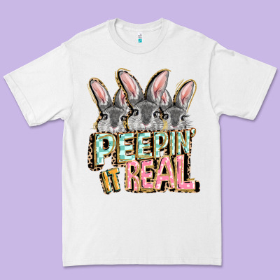 Peepin' It Real Easter Day Premium Tee Designed By Fadigitalartstudio