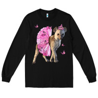 Black Baby Hyena With Tutu Long Sleeve Tee - LillyAllenDesigns