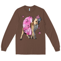 Chestnut Baby Hyena With Tutu Long Sleeve Tee - LillyAllenDesigns