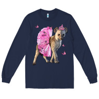 Navy Baby Hyena With Tutu Long Sleeve Tee - LillyAllenDesigns
