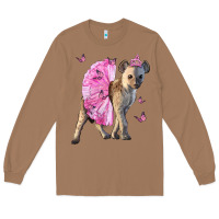 Toasted Coconut Baby Hyena With Tutu Long Sleeve Tee - LillyAllenDesigns