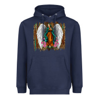 Navy lady of guadalupe Heavyweight Hoodie - Jasminsmagicworld