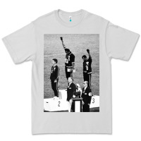 Dove Grey black power black fist 1968 olympics Premium Tee - artisFamous