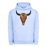 Pigment Grape Ice Western Tooled Leather Bull Skull Urban Hoodie - Jasminsmagicworld