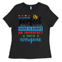 Black Not everyone is perfect. There is always an imperf Ladies Tee - CowhideDigitalArt