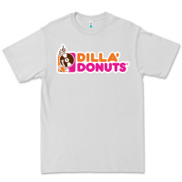 Dove Grey dilla' donuts Premium Tee - artisFamous