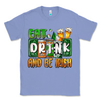 Colony Blue St. Patrick's Eat drink and be Irish Classic Tee - OliviaCreatesArt