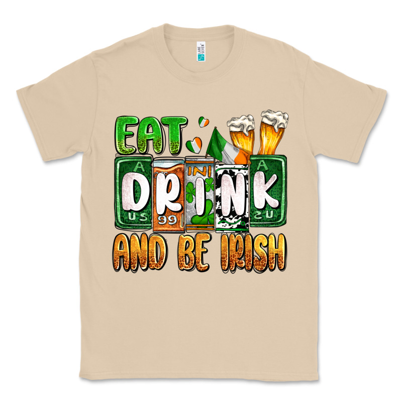 St. Patrick's Eat Drink And Be Irish Classic Tee by OliviaCreatesArt | Teevron