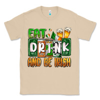 Mushroom St. Patrick's Eat drink and be Irish Classic Tee - OliviaCreatesArt
