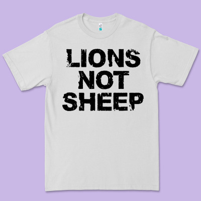 Lions Not Sheep Premium Tee Designed By Artisfamous