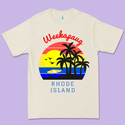 Weekapaug, Rhode Island Sunset Premium Tee Designed By Artisfamous