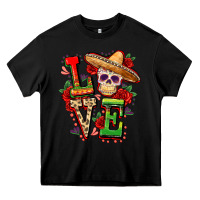 Black Cinco de mayo love Heavy Core Tee - FaDigitalArtStudio