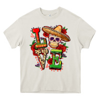 Cream Cinco de mayo love Heavy Core Tee - FaDigitalArtStudio